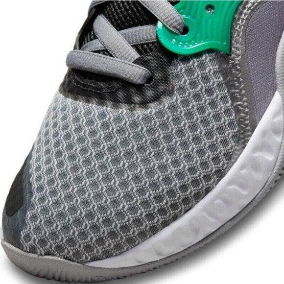 Nike Renew Elevate 2🔥New Basketball Grey Shoes Grey/Green FULL BOX CW3406-005 - Picture 9 of 11